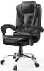 A black office chair on a white background. Produktbild-Vorschau