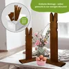 Floranica 2er SET  Osterdeko Hase aus Holz Braun 40 und 50 Produktbild-Vorschau 4