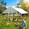Peviasot Hühnerstall Freilaufgehege 3x4x2m Hühnerhaus Produktbild-Vorschau 7