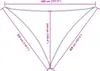 Parasole a Vela Oxford Triangolare 3x4x4 m Bianco Anteprima dell’immagine prodotto 7