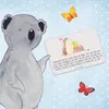 Mr. & Mrs. Panda Schild Igel Federschmuck DIN A6 - Grau Produktbild-Vorschau 2