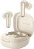 A pair of white wireless earbuds and their charging case are displayed against a white background. Podgląd zdjęcia produktu