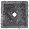 vidaXL Lavabo Gris 30x30x13 cm Marbre Voir les images du produit 13