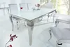 Barock Design Esstisch MODERN BAROCK 200cm weiß Edelstahl Produktbild-Vorschau 2