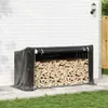 vidaXL Houtopslag met afdekking, 200,5 x 80,5 x 110,5 cm Productafbeelding-voorbeeld 3