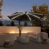 Outsunny Alu Ampelschirm LED Solar Ø300 cm höhenverstellbar Produktbild-Vorschau 11