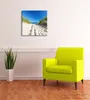 Wallario Premium Leinwandbild Auf dem Sandweg zum Strand - Produktbild-Vorschau 2