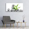 Glasbilder 120x60 Wandbild Druck auf Glas Steine Blätter Produktbild-Vorschau 3