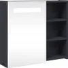 A product image of a gray and white cabinet with shelves. Náhled obrázku produktu