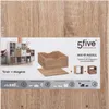 Organizátor stolu se zásuvkou, 31x31x16 cm, dub sonoma Náhled obrázku produktu 5