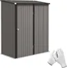 Outsunny Metall Gerätehaus 1,34m² 161,5 x 94,5 x 196cm Produktbild-Vorschau 1