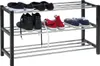 Schuhregal - Schwarz - Chromfarben - MDF - Metall - 80 x Produktbild-Vorschau 3