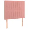 Kopfteile 2 Stk. Rosa 80x5x78/88 cm Samt Produktbild-Vorschau 2
