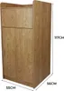 Poubelle en bois avec plateau, chêne clair, usage Voir les images du produit 7
