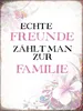 vianmo Holzschild 40x30 cm echte Freunde zählt zur Familie Produktbild-Vorschau 1