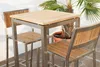 ALEOS. Bar Set - EDELSTAHL TEAK Bartisch Bistrotisch Produktbild-Vorschau 3