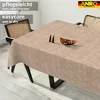Tischdecke Melliert Hellbraun 160x140cm Schnittkante, Ansicht 6 Produktbild-Vorschau