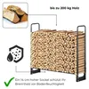 osoltus Kaminholzregal Brennholzregal  132 x 117 cm mit Produktbild-Vorschau 4