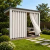 Tenda da esterno con passanti, grigio chiaro, 254 x 214 cm. Anteprima dell’immagine prodotto 9