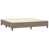 vidaXL Boxspringbett mit Matratze & LED Taupe 200x200 cm Produktbild-Vorschau 6