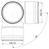 POLOPLAST Eckdoppelabzweig, POLO-KAL XS, 110/110/110mm, Produktbild-Vorschau 4