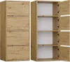 A wooden cabinet with multiple shelves and drawers, shown from the front. Anteprima dell’immagine prodotto