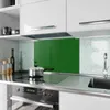 Küchenrückwand Spritzschutz Glas mit Motiv Dunkelgrüner Produktbild-Vorschau 2
