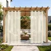 Outdoor Vorhang mit Ösen Wasserdicht Transparent Gardinen Produktbild-Vorschau 5