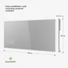 Infrazářič Blumfeldt 600 W – nástěnný, Smart Mirror s LED Náhled obrázku produktu 7