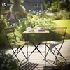 VOUNOT® Metall Bistroset 3-teilig, klappbarer Bistrotisch Produktbild-Vorschau 2