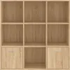 vidaXL Regál Sonoma Dub 98x30x98 cm odvodený výrobok z Náhľad obrázku produktu 5