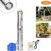 A collage showing a submersible pump, people using a well pump, and a power control box. Náhľad obrázku produktu