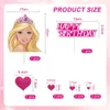 9 Stück Tortendeko Set, Prinzessin Cake Topper, Happy Produktbild-Vorschau 4