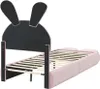 Hydraulisches Samt-Doppelbett mit Hasenohren, warmem Produktbild-Vorschau 11