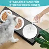Futternapf Katzennapf 3er Set Futternapf Katze aus Keramik Produktbild-Vorschau 2