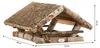 Dehner Natura Futterhaus für Wildvögel mit Heudach, inkl. Produktbild-Vorschau 3