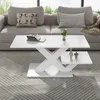 Merax Hochglanz Couchtisch aus MDF, Wohnzimmertisch mit Produktbild-Vorschau 4