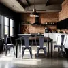 Duhome kovová židle bistro sada 4 železných jídelních židlí Náhled obrázku produktu 10