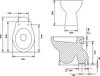 Belvit Stand WC Toilette Abgang Senkrecht Boden Weiß Produktbild-Vorschau 7