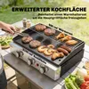 Outsunny Gasgrill 7,5 KW Tischgrill mit 3 Brenner Grillrost Produktbild-Vorschau 5