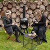 BonFeu BonSelo Schwarz - Terrassenofen - Feuerstelle mit Produktbild-Vorschau 3