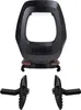 A product shot of a Bobike child seat attachment and two footrests against a white background. Produktbild-Vorschau