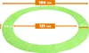 Aga Trampolin Randabdeckung 180 cm 6 ft Hellgrün, Produktbild-Vorschau 4