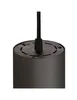 Close-up view of the top of a black pendant light fixture. Produktbild-Vorschau