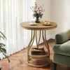 Wanbor bijzettafel, 2-laags, moderne nachtkastje, kleine Productafbeelding-voorbeeld 7