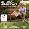 CASARIA® Gartenbank Wetterfest Holz FSC®-zertifiziert 320kg Produktbild-Vorschau 2