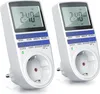 BEARWARE 2x Zeitschaltuhr, digital, 2,1" LCD-Display, max. Produktbild-Vorschau 1