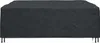 vidaXL Copridivano nero a tinta unita 235 x 235 x 70 cm Anteprima dell’immagine prodotto 4