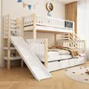 Etagenbett mit 2 Liegeflächen, Rutsche und Lattenrost, Produktbild-Vorschau 3