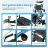 Déambulateur et fauteuil roulant 2 en 1, pneumatiques, Voir les images du produit 3